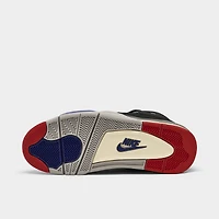 Jordan 4 Retro Black / Fire Red - Deep Royal Blue