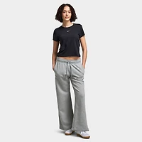 Nike Sportswear Women's Chill Knit Cropped T-Shirt Black / White