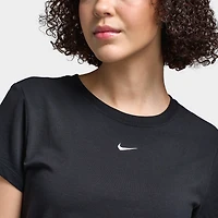Nike Sportswear Women's Chill Knit Cropped T-Shirt Black / White