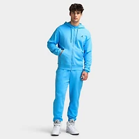 Jordan Brooklyn Chandail à capuche zippé en polaire bleu universitaire / marine