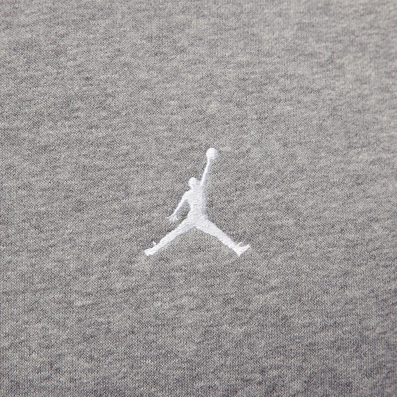 Jordan Brooklyn Fleece Crewneck Carbon Heather / White