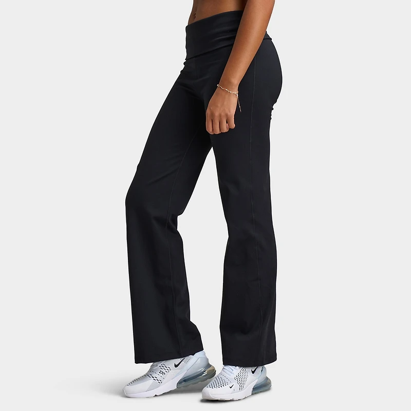 Nike One Women's Dri-FIT High Waisted Fold-Over Pants / Black