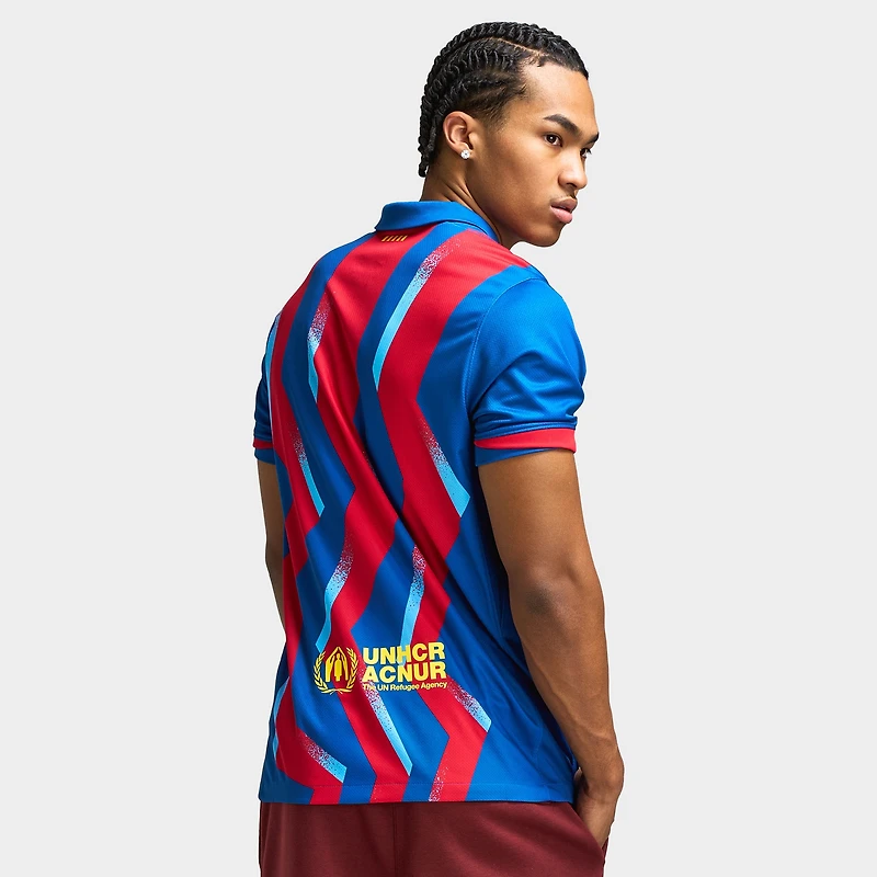 Nike Dri-FIT Men's F.C. Barcelona Stadium Home Football Replica Shirt