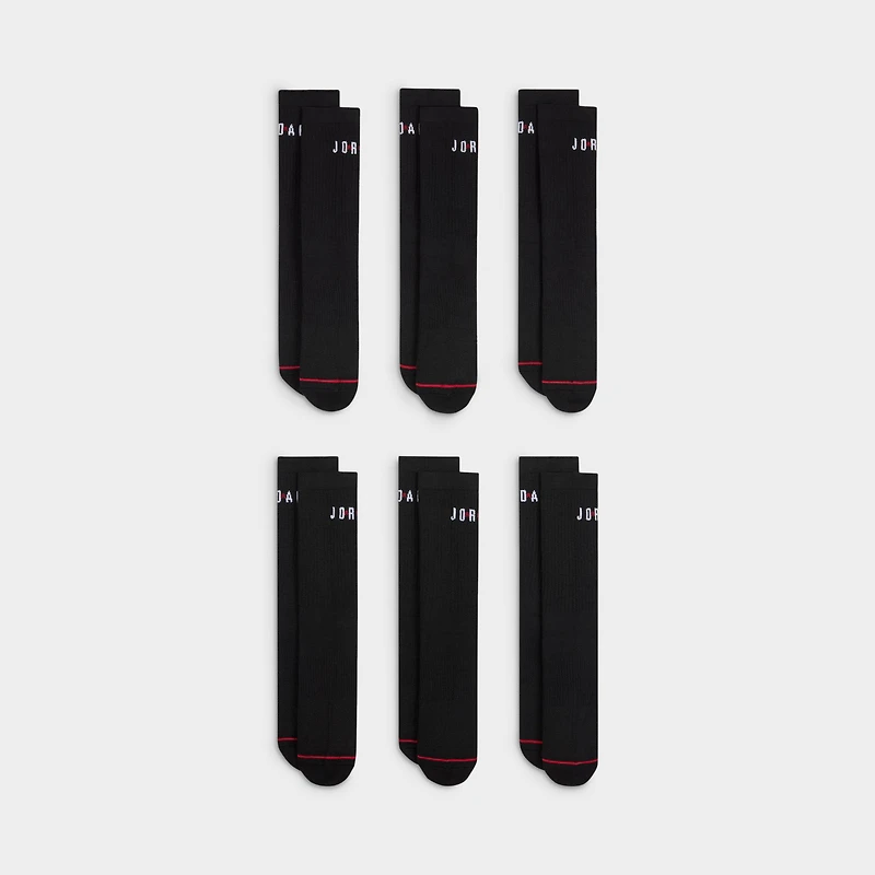 Jordan Everyday Crew Socks (6 Pack) / Black
