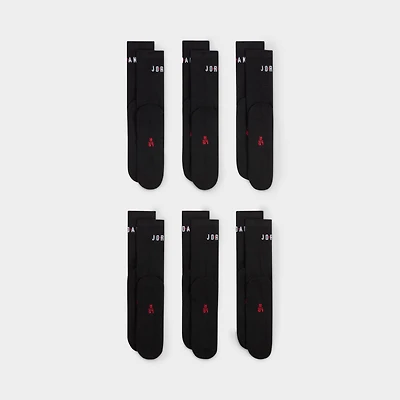 Jordan Everyday Crew Socks (6 Pack) / Black