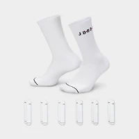 Jordan Everyday Crew Socks (6 Pack) / White