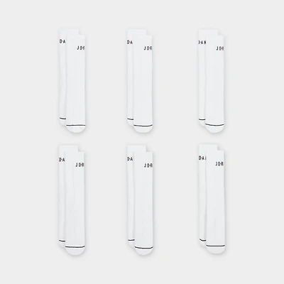 Jordan Everyday Crew Socks (6 Pack) / White