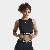 Nike Pro Women's Dri-FIT Cropped Tank Top Black / White