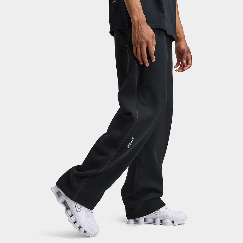 Nike Nocta Cardinal Fleece Open Hem Sweatpants Black / White