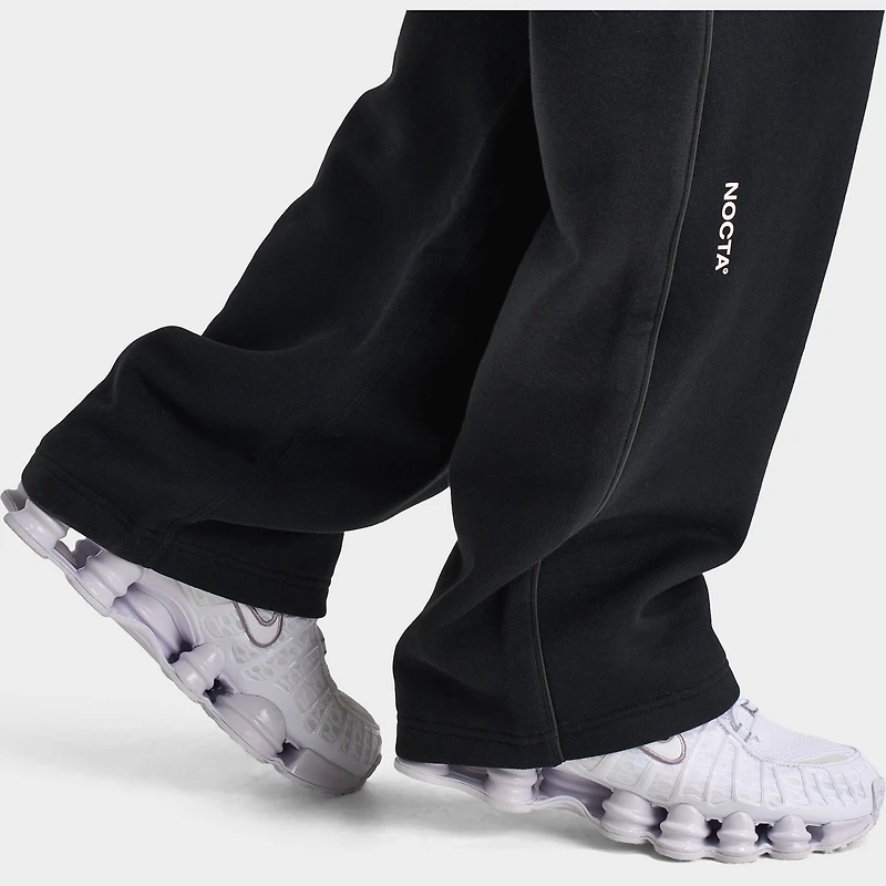 Nike Nocta NRG Cardinal Pantalon de survêtement Fleece à ourlet ouvert Noir/Blanc