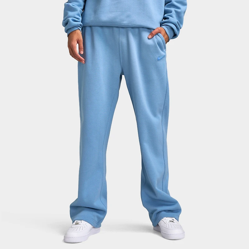 Nike NOCTA Pantalon molletonné à ourlet ouvert / bleu de travail