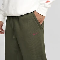 Nike NOCTA CS Cardinal Open Hem Fleece Pants Cargo Khaki / Team Red