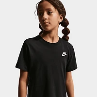 Nike Sportswear Juniors' Futura T-Shirt Black / White - Grey