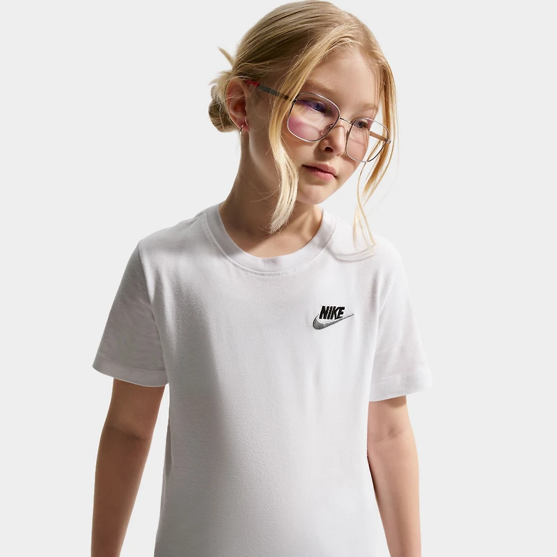 Nike Sportswear Juniors Futura T-shirt Blanc / Noir - Gris