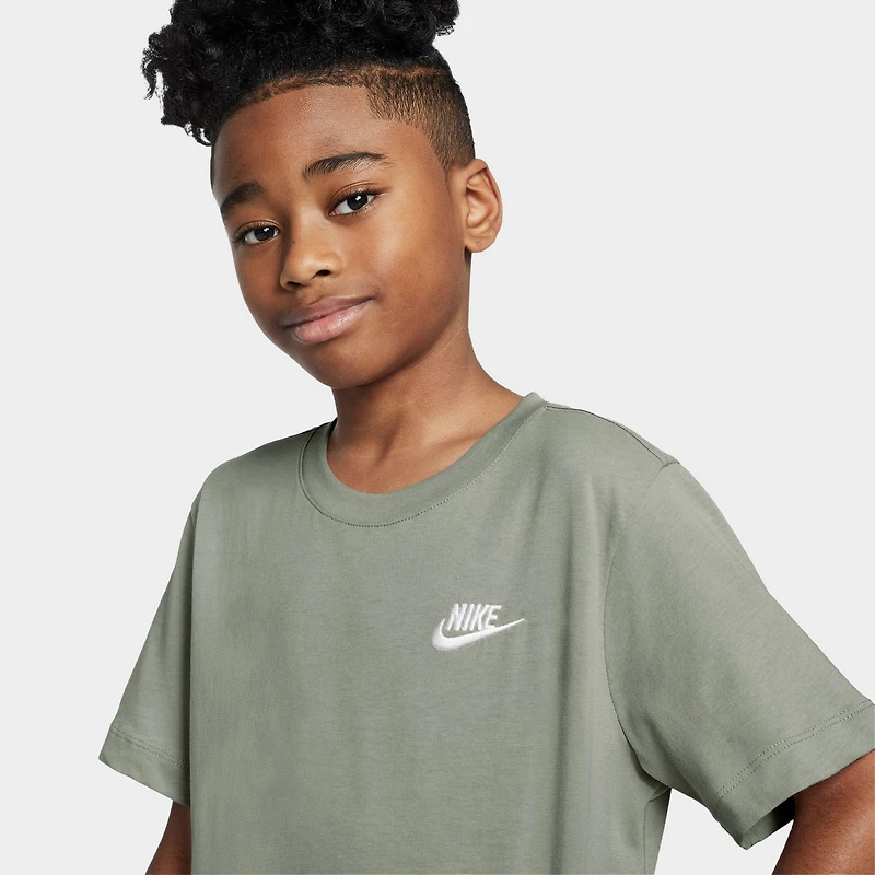 Nike Sportswear Juniors' Futura Tee Spruce Fog / White