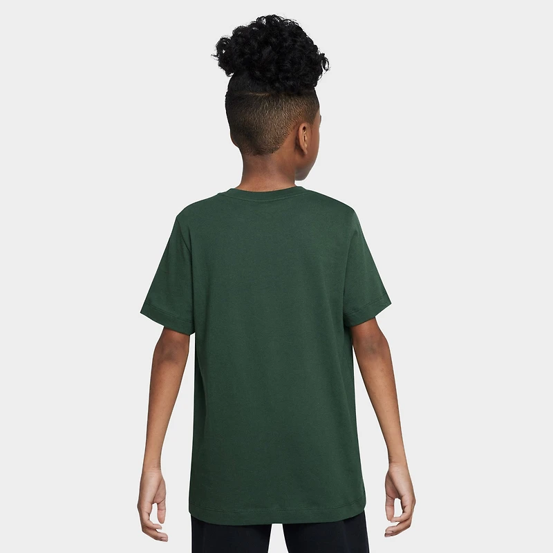 Nike Sportswear Juniors' Embroidered Futura T-Shirt / Fir