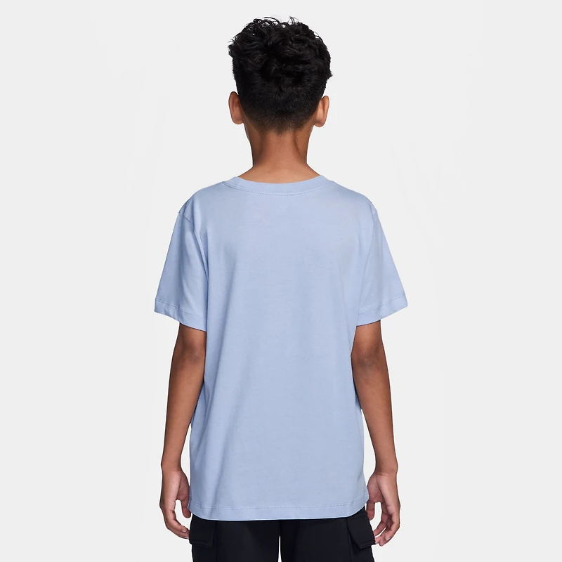 Nike Sportswear Juniors' Futura T-Shirt Hydrogen Blue / White