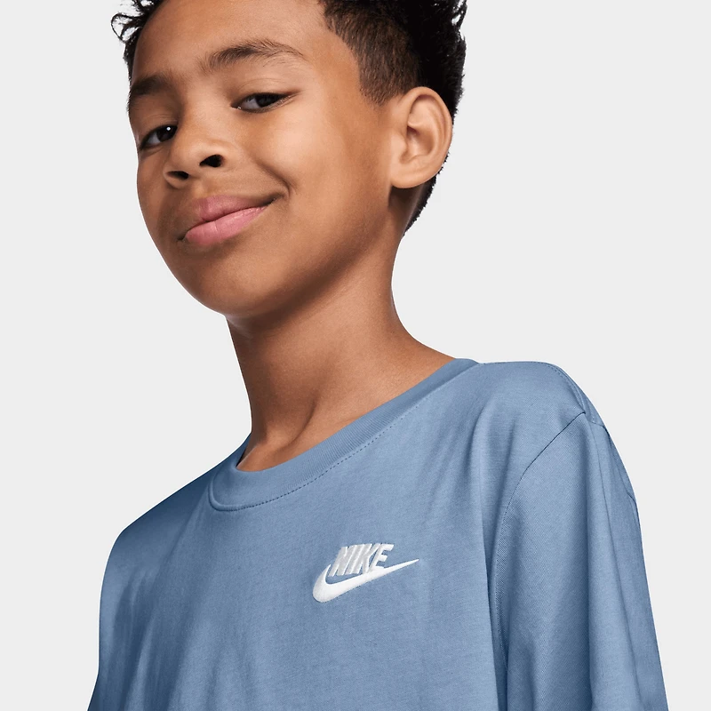Nike Sportswear Juniors' Futura Tee Work Blue / White