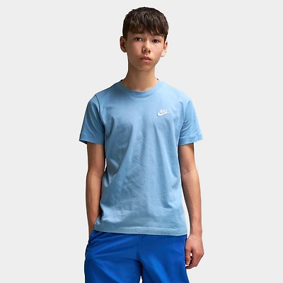 Nike Sportswear Juniors' Futura Tee Work Blue / White