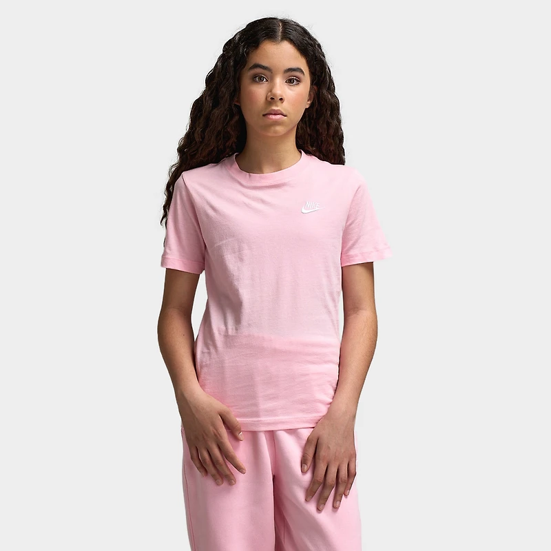 Nike Sportswear Juniors' T-Shirt EMB Futura / Rose Doux Moyen