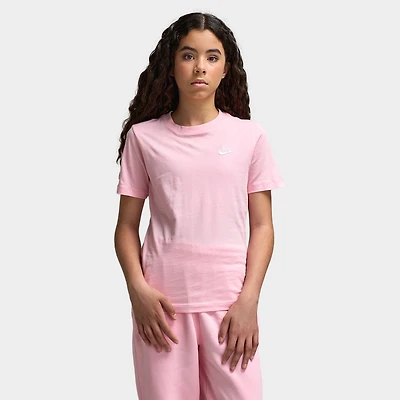 Nike Sportswear Juniors' T-Shirt EMB Futura / Rose Doux Moyen