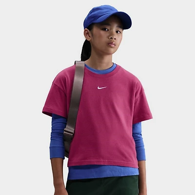 Nike Sportswear Junior Girls' Essential Boxy Tee / Sweet Beet