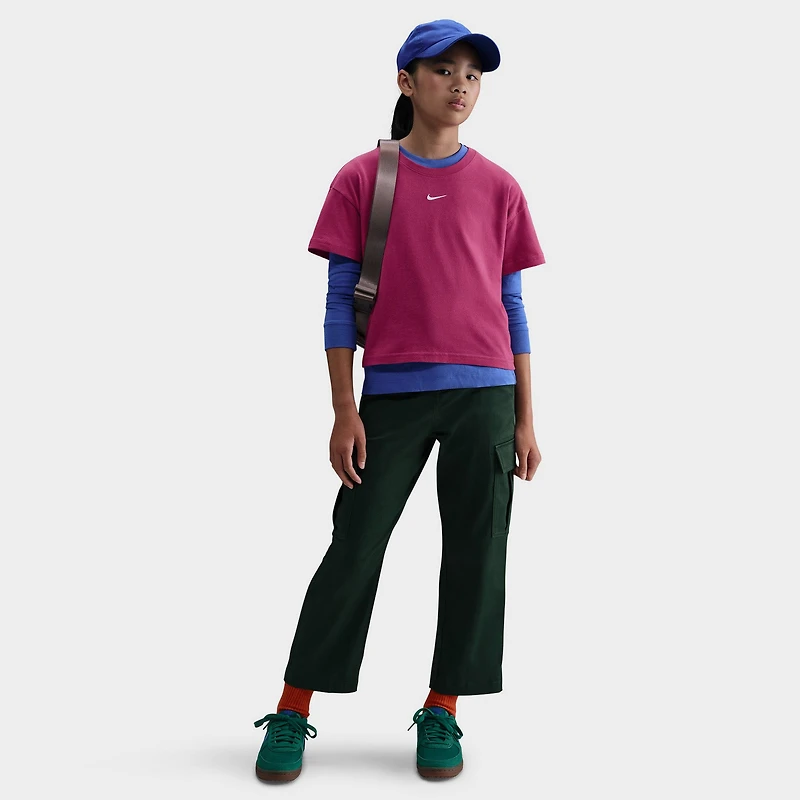 Nike Sportswear Junior Girls' Essential Boxy Tee / Sweet Beet
