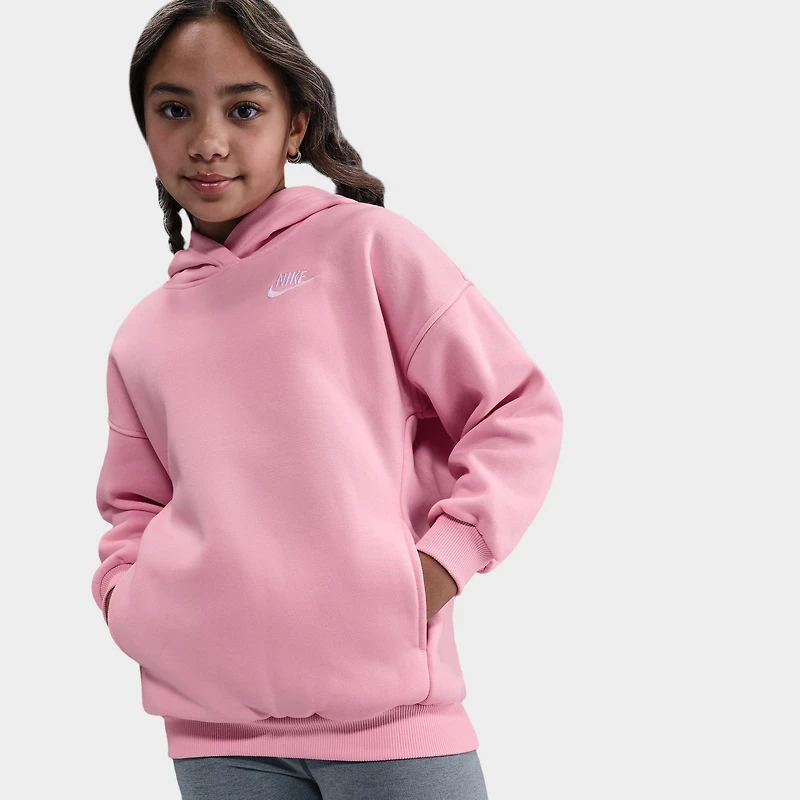Nike Sportswear Club Fleece Oversized Pullover Hoodie / Med Soft Pink
