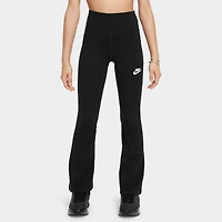 Nike Sportswear Juniors' Classic High-Waisted Flared Leggings Black / White