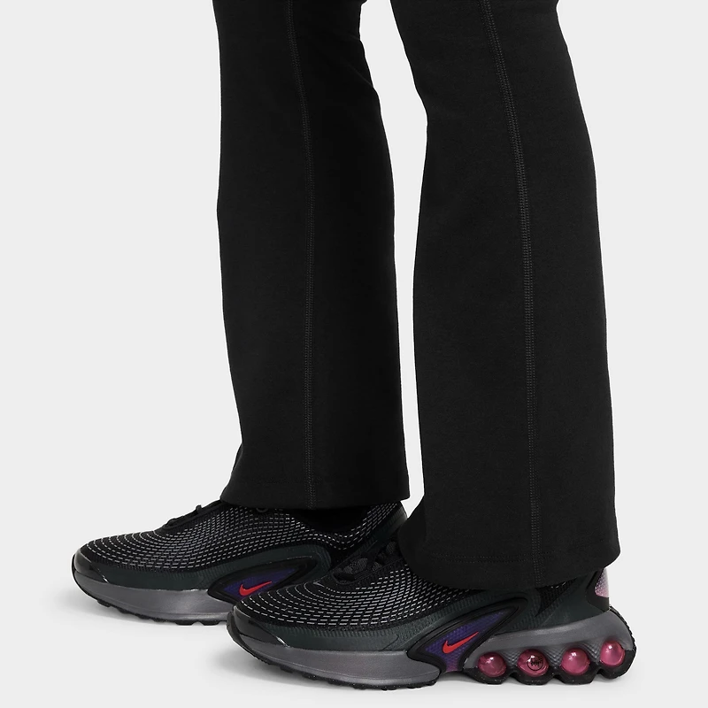Nike Sportswear Juniors' Classic High-Waisted Flared Leggings Black / White