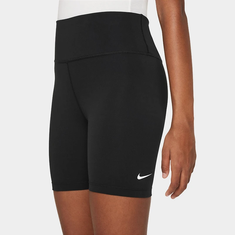 Short de cyclisme Nike One Dri-Fit pour fille junior - Noir/blanc