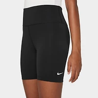 Short de cyclisme Nike One Dri-Fit pour fille junior - Noir/blanc