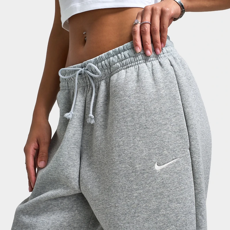 Nike Sportswear Women's Phoenix High-Waisted Oversized Sweatpants Dk Grey Heather / Sail