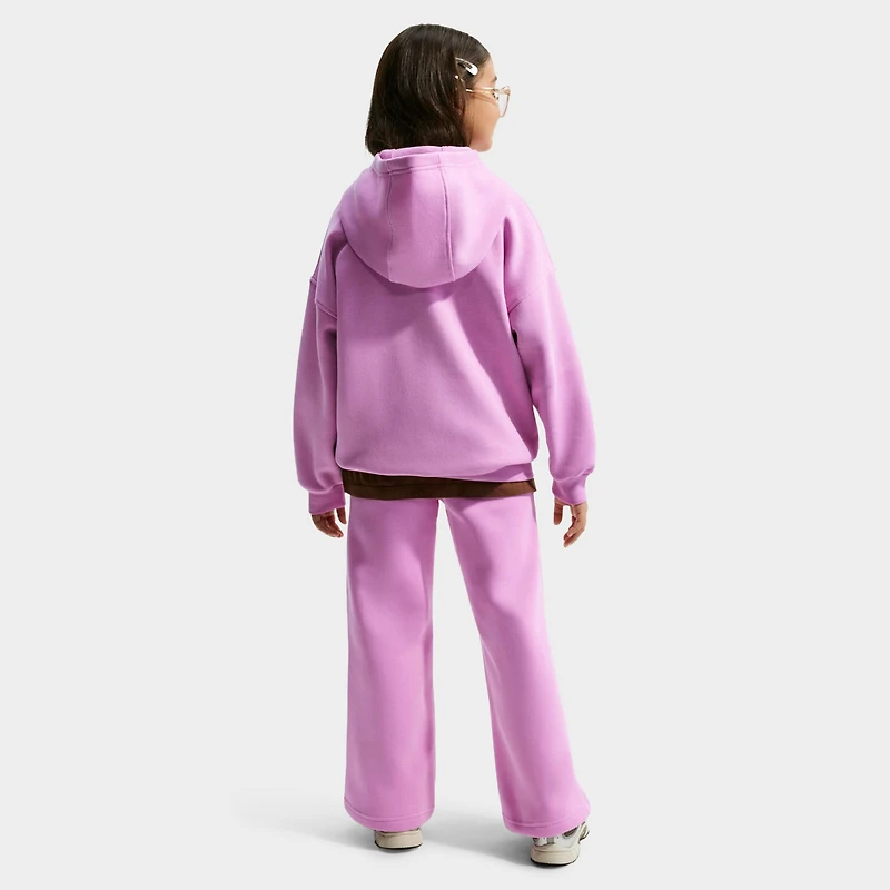 Nike Sportswear Juniors' Club Fleece Wide Leg Pants / Light Magenta