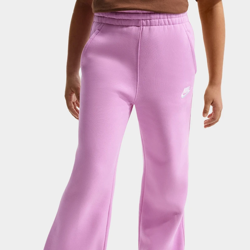 Nike Sportswear Juniors' Club Fleece Wide Leg Pants / Light Magenta