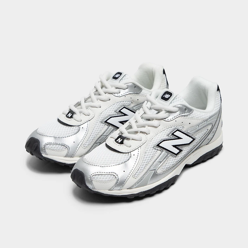 New Balance Juniors 204L Blanc / Gris Matière