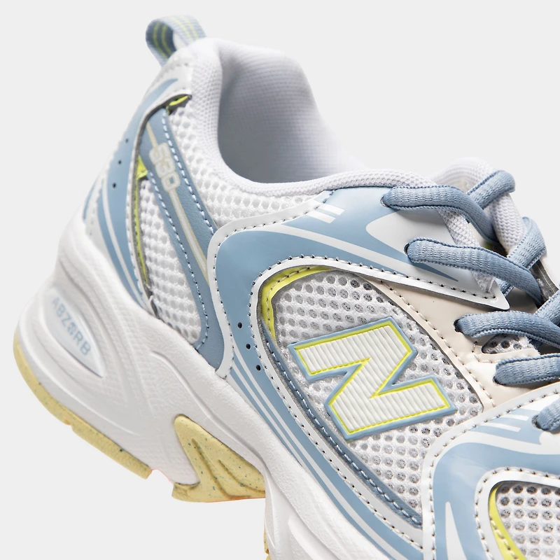 New Balance Juniors' 530 Light Arctic Grey / White