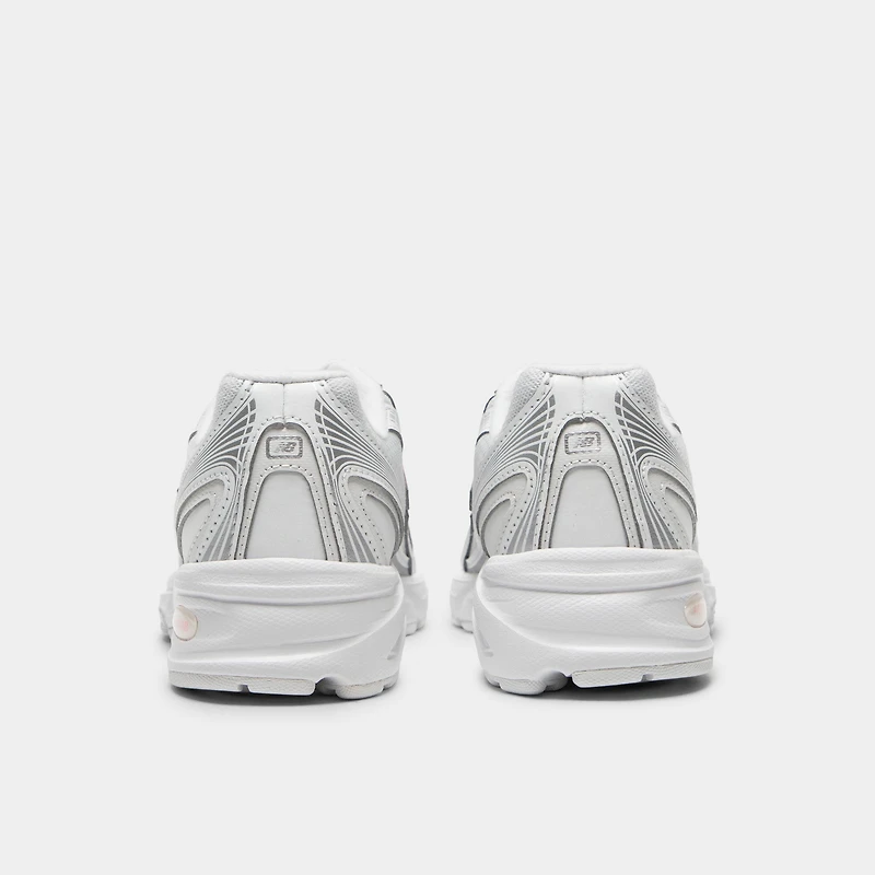 New Balance Juniors' 740 Silver Metallic / Signal Pink