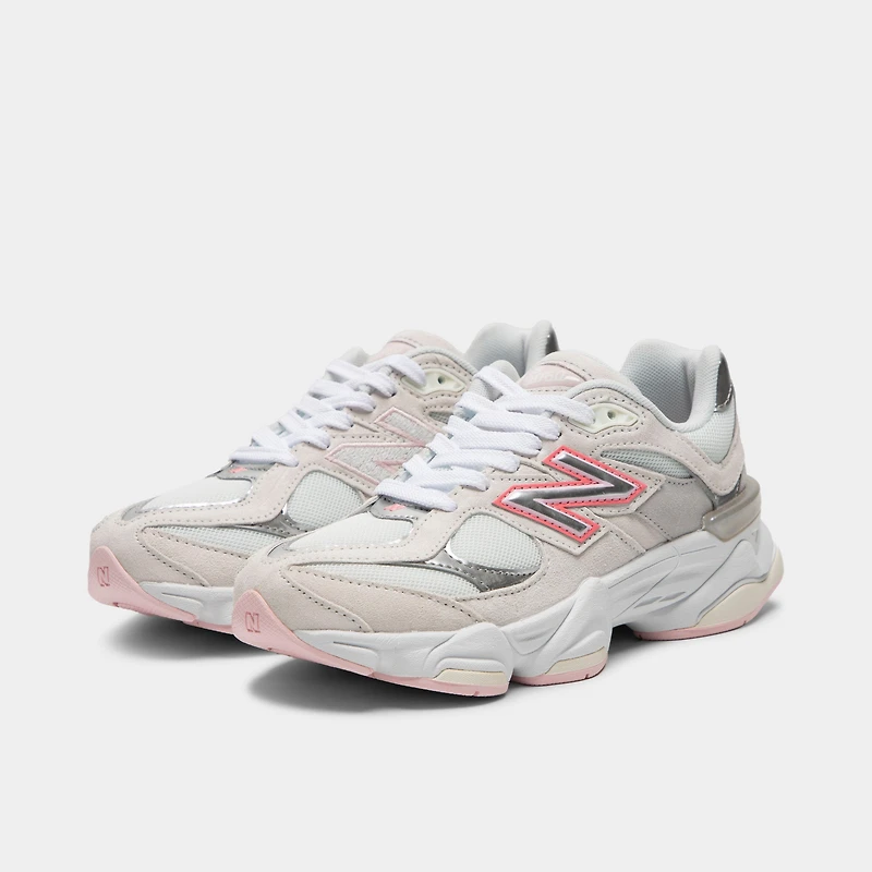 New Balance Juniors' 9060 White / Pink