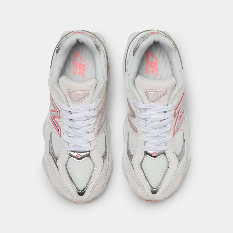 New Balance Juniors' 9060 White / Pink