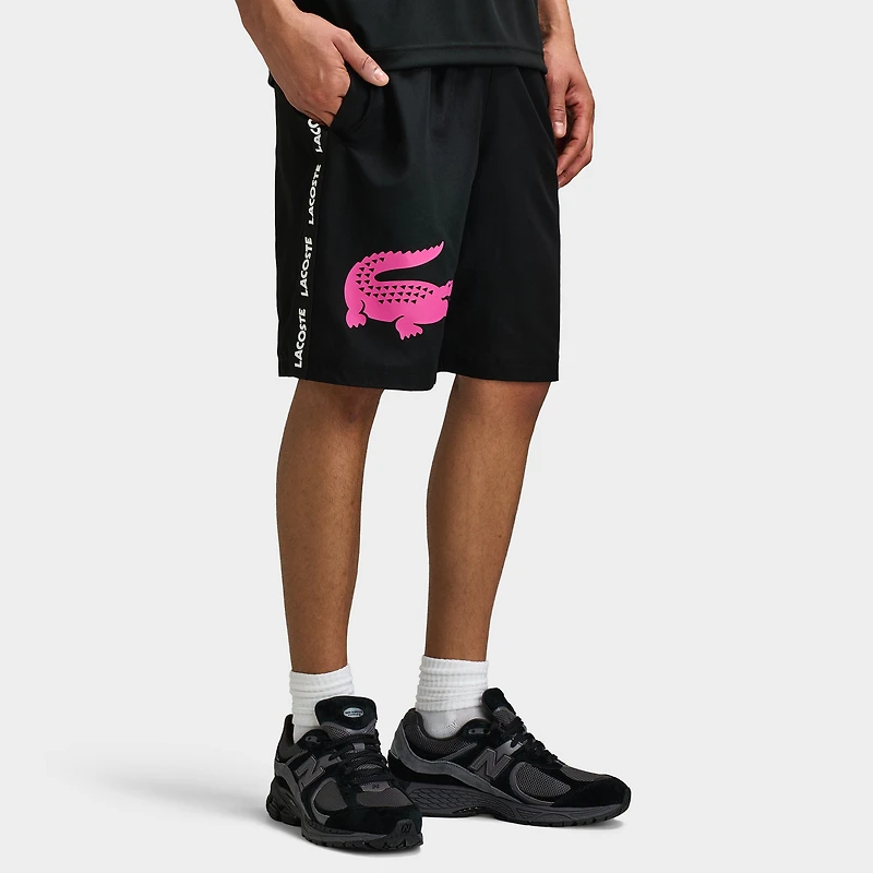 Lacoste Croc Woven Tape Short / Black