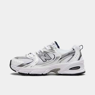 New Balance Juniors' 530 Natural Indigo / Silver Metallic