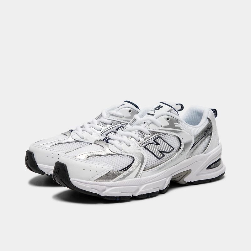 New Balance Juniors' 530 Natural Indigo / Silver Metallic