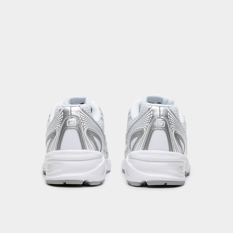 New Balance Juniors' 740 White / Silver Metallic