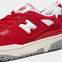 New Balance Juniors' 550 Team Red / White