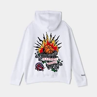 Mitchell & Ness Juniors' Tattoo Style Graphic Hoodie / White