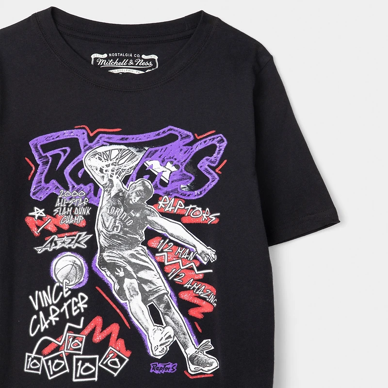 Mitchell & Ness Juniors' Chalk Carter Vince Graphic Tee / Black