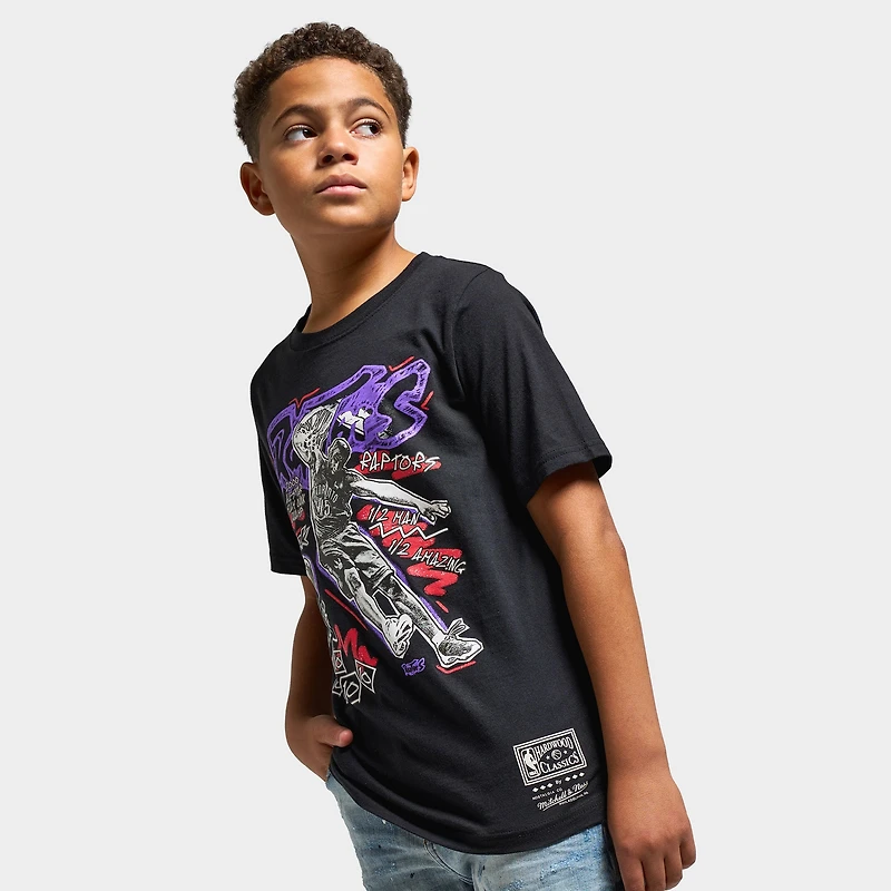 Mitchell & Ness Juniors' Chalk Carter Vince Graphic Tee / Black