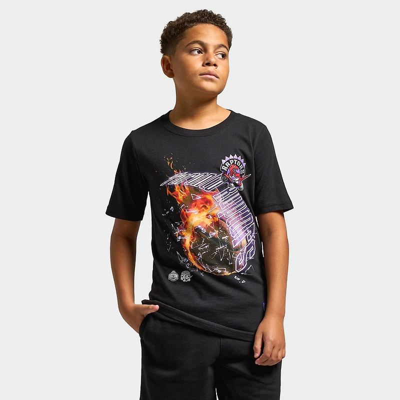 Mitchell & Ness Juniors' Raptors Meteor Tee / Black