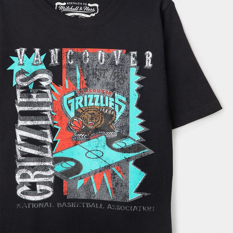 Mitchell & Ness Juniors' Vancouver Grizzlies Graphic Tee / Black